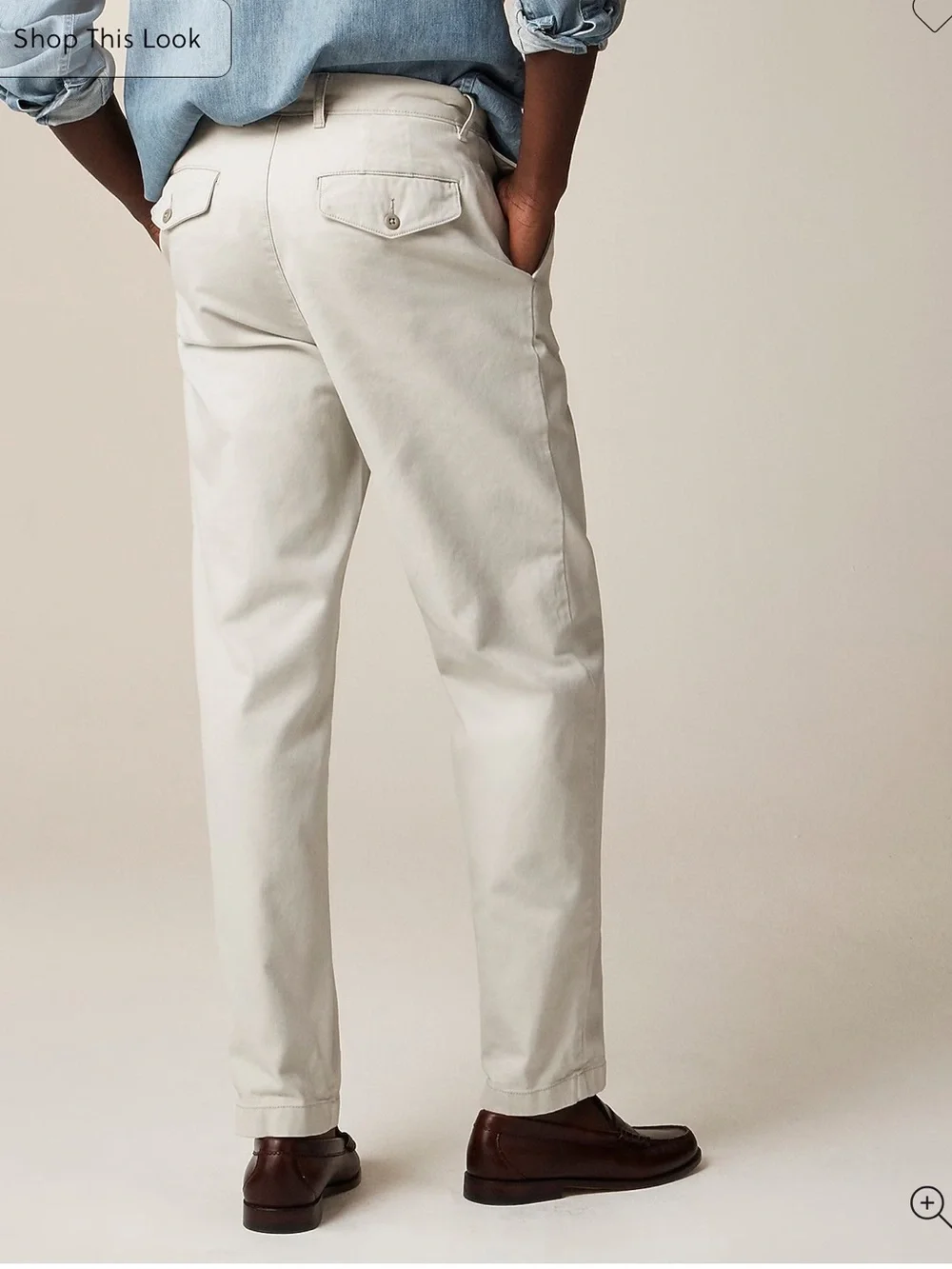 J.Crew Classic chino pant 33/32 Stone